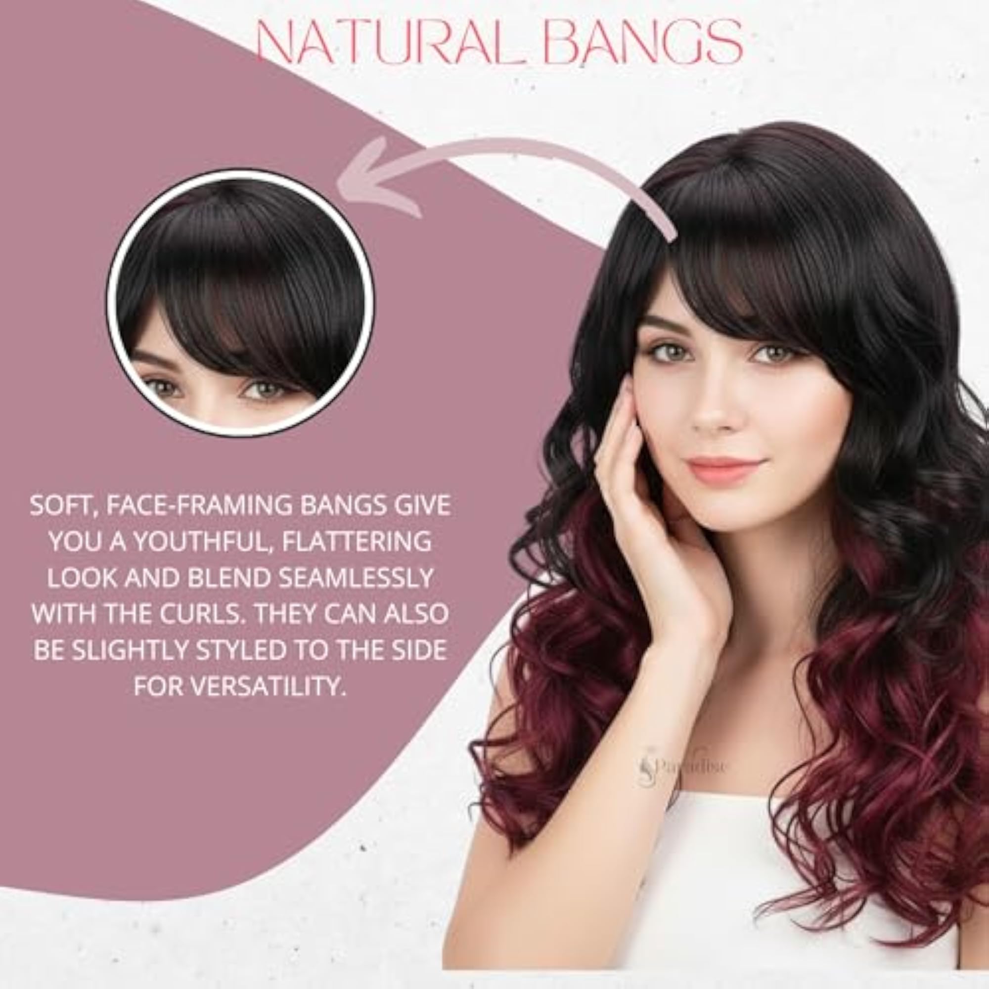 Paradise Full Head Synthetic Wig with Golden Highlights